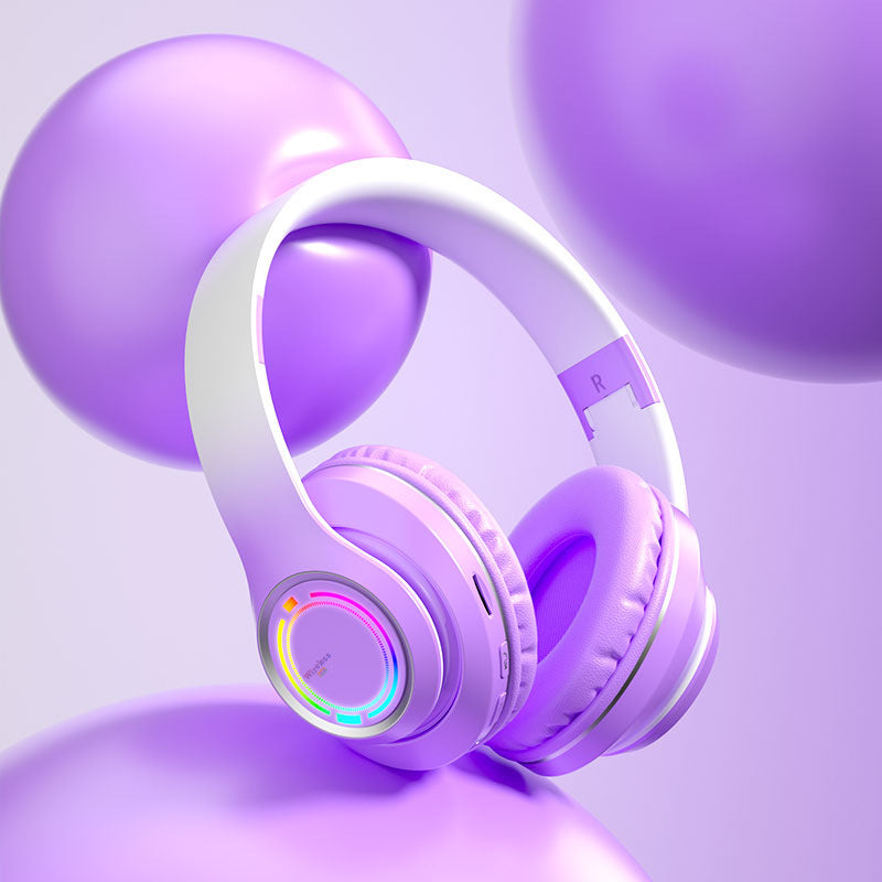 Gradient Color Headable Bluetooth Earphones