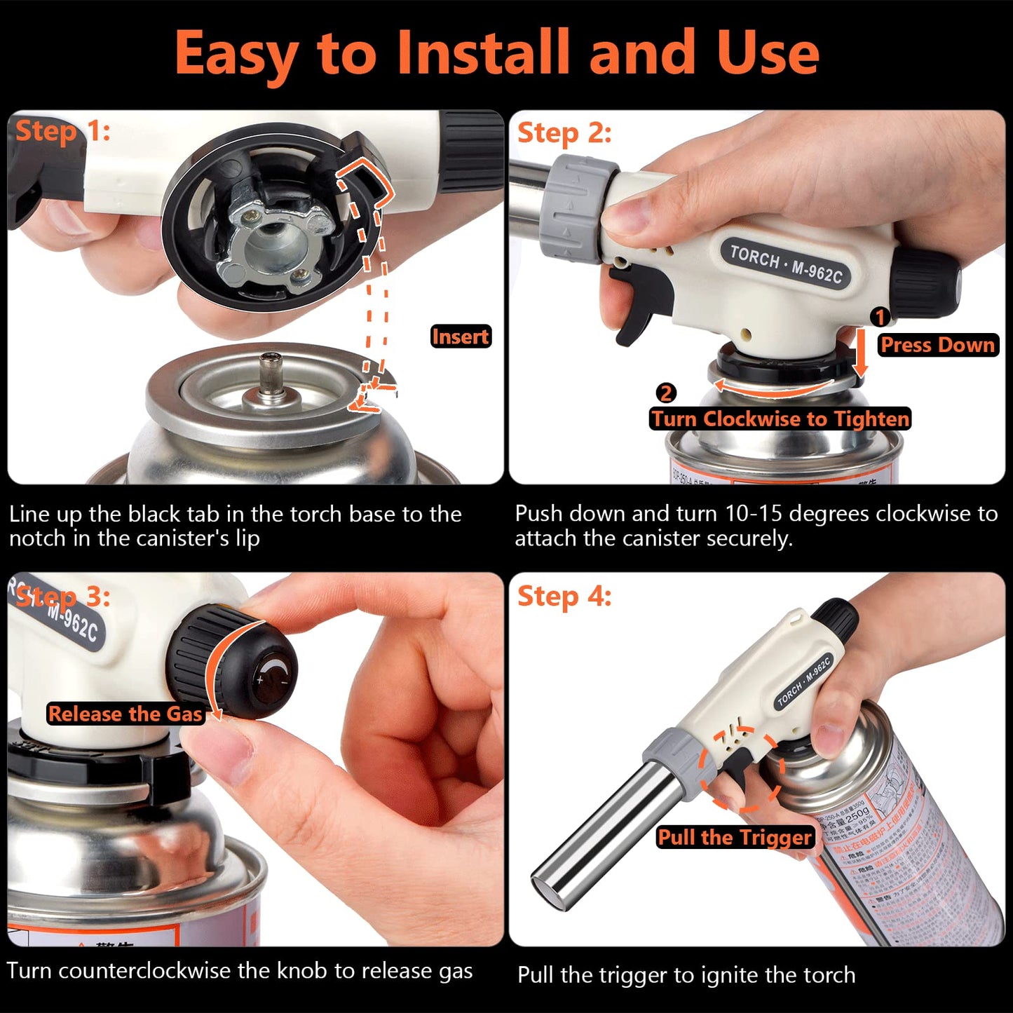 Professional Butane Kitchen Torch