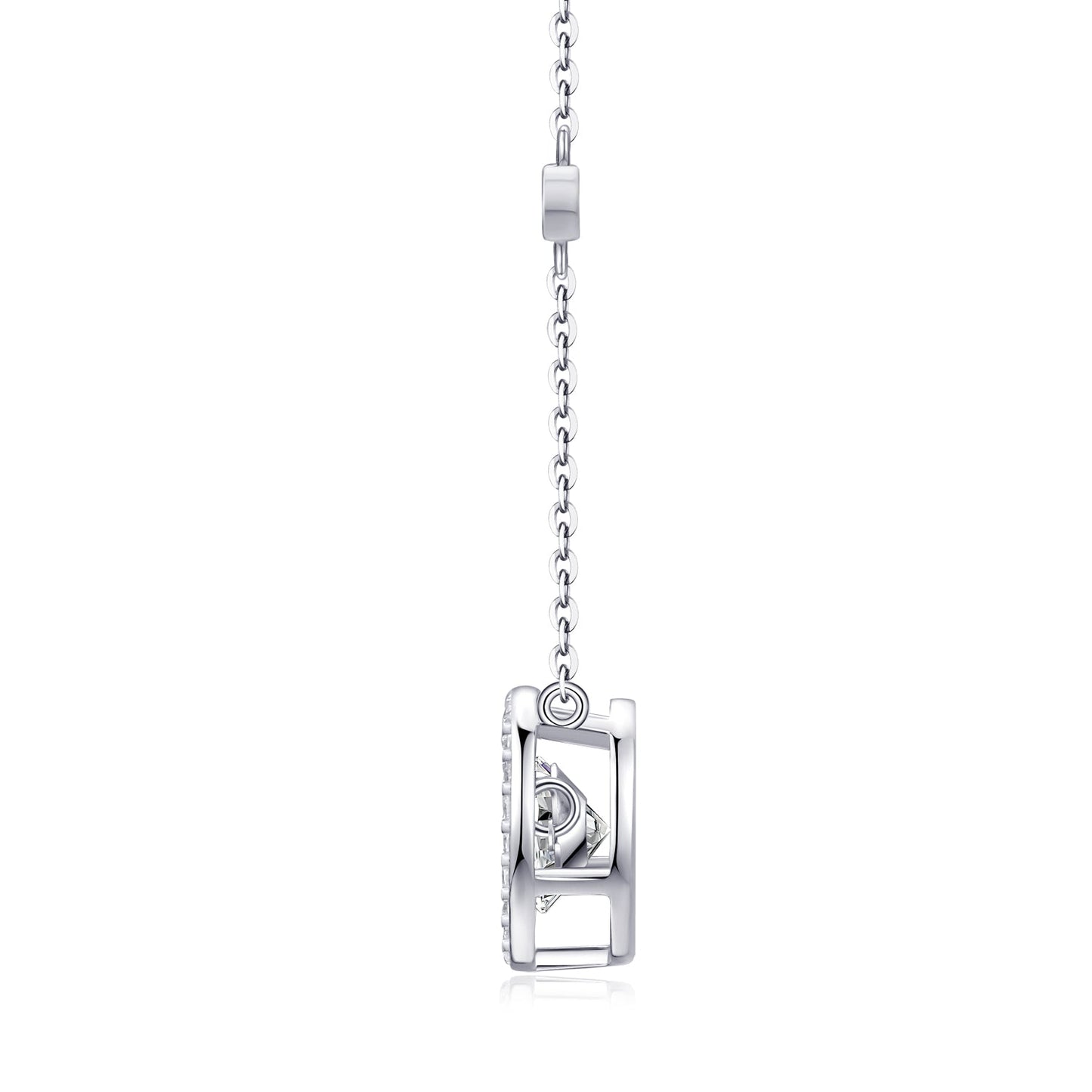 Mobius Necklace - A Fashionable And Light Luxury Jewelry Pendant Necklace Set With Top-quality Moissanite, S925 Silver Plated Platinum